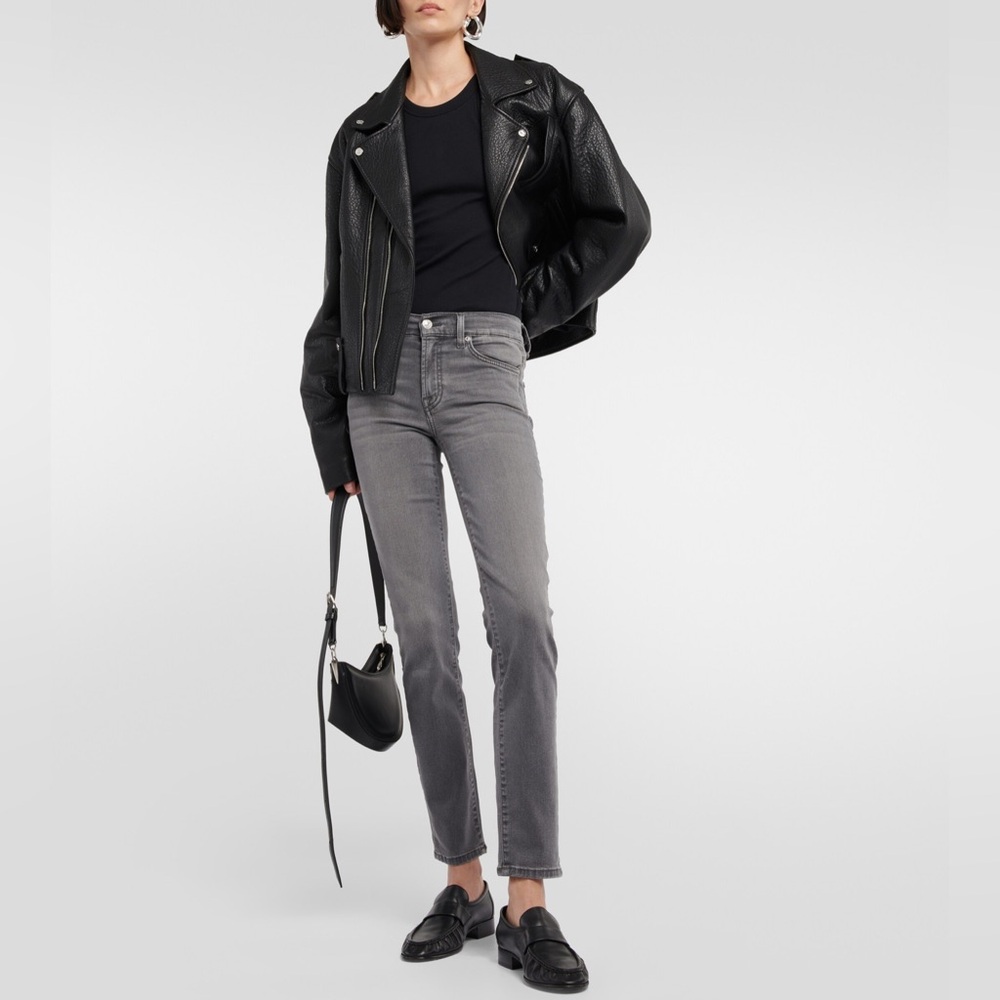 7 For All Mankind Roxanne Bair Slim Cropped Jeans